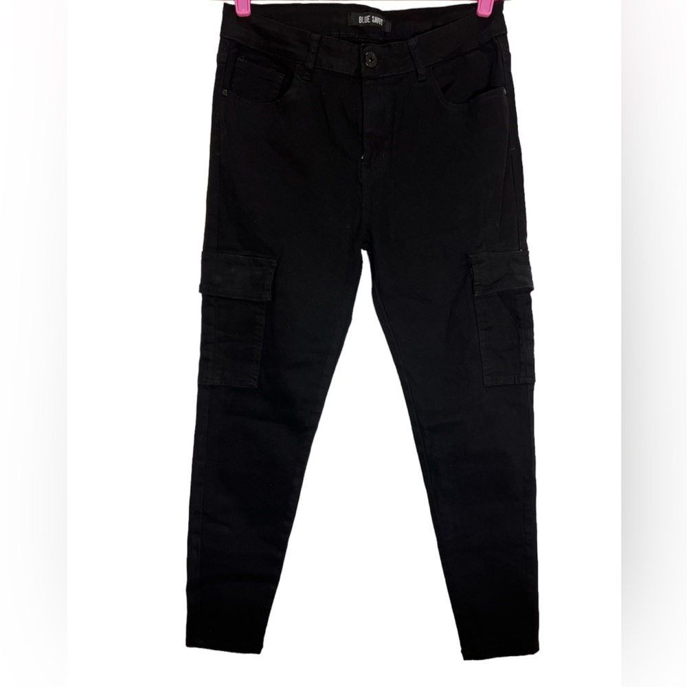 BLUE SAVVY Jeans Skinny Ankle Women's Black Rinse Mid Rise size 15